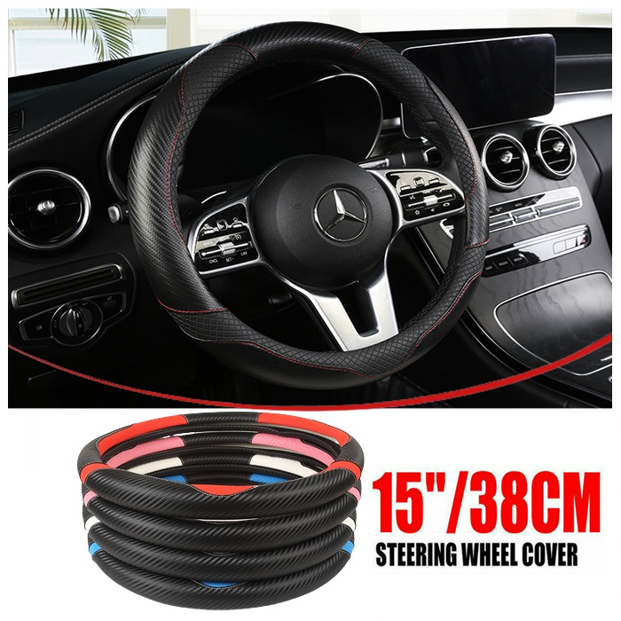 Buy All Models Perodua Axia Bezza MYVI Alza Aruz Viva Kelisa Car PU Leather 38 cm Honda Toyota Steering Wheel Covers car accessories pet electrical cosmetics kitchenware